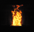 ペレットストーブ　エコティ　ECOTY PS301の炎